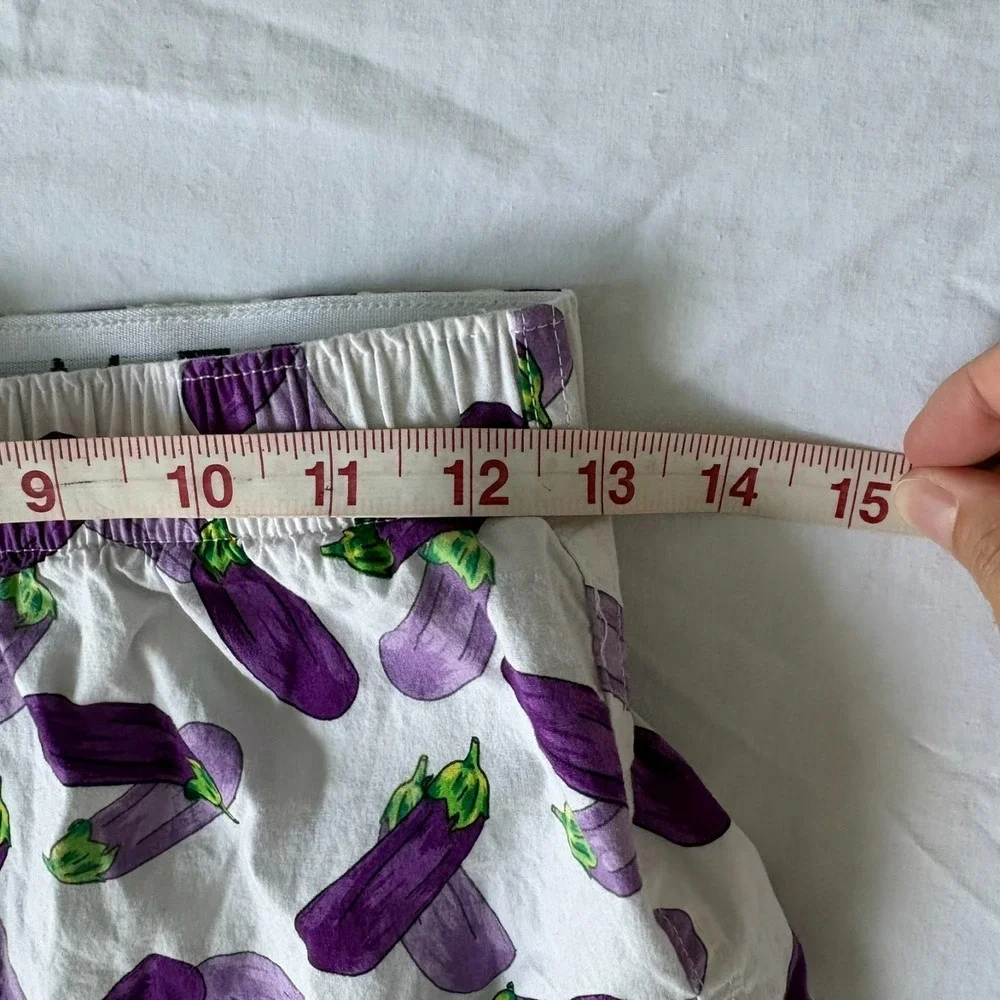 American Eagle Mens White‎ Eggplant Elastic Waist Stretch Boxer Shorts Size XS